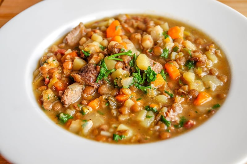 Lentil Soup with Spinach